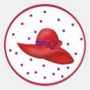 Search for womans red party stickers Rose