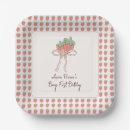 Search for ribbon plates Girl first birthday
