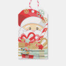 Search for santas face gift tags Red