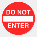 Search for enter stickers Warning