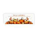Search for cute pumpkin return address labels Fall