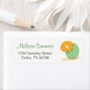 Search for desert flowers return address labels Cactus