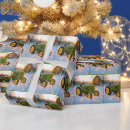 Search for christmas tractor wrapping paper Green