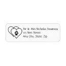 Search for dog and cat return address labels Animal