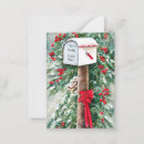 Search for mailbox christmas cards Red