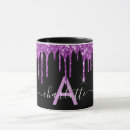 Search for purple monogram mugs Black