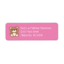 Search for cartoon bear return address labels Cute