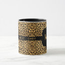Search for monogrammed cheetah print mugs Animal