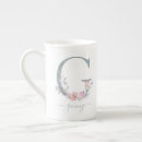 Search for monogrammed letter g mugs Lavender