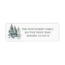 Search for evergreen tree return address labels Minimalist