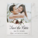 Search for burgundy floral save the dates Chic