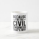Search for civil engineering mugs Profession