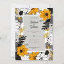 Search for monochrome wedding invitations Botanical