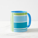 Search for blue and lime green mugs Pattern