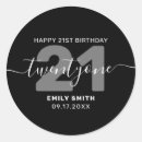 Search for birthday stickers Elegant