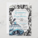 Search for black white silver quinceanera invitations Dress