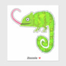 Search for cute chameleon stickers Green