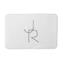 Search for initial bath mats Black and white
