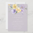 Search for purple and yellow wedding invitations Floral