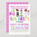 Search for spa birthday invitations Girl birthday party