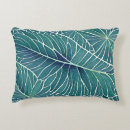 Search for teal leaves cushions Turquoise