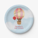 Search for hot air balloon plates Baby shower