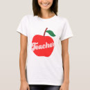 Search for apple teacher tshirts Red