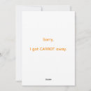 Search for vegetable pun cards Carrot