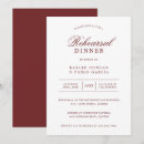 Search for classic rehearsal dinner invitations Minimalist