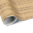 Search for vintage sheet music wrapping paper Rustic