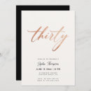Search for rose gold and white birthday invitations Simple