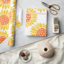 Search for orange sunflower gift wrap Yellow