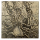 Search for vintage octopus tiles Illustration