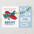 Search for vintage aeroplane birthday invitations Boy