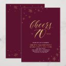 Search for cheers to 70 years birthday invitations Typography
