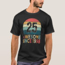 Search for 25th birthday tshirts Retro