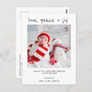 Search for peace love and joy postcards Simple