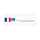 Search for france return address labels Flag