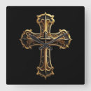 Search for jesus cross clocks Gold