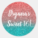 Search for teal coral stickers Ombre