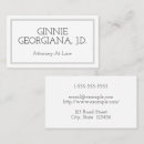 Search for attorney at law business cards Minimalist