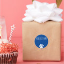Search for blue paw print stickers Paws