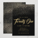 Search for glam birthday invitations Gold glitter