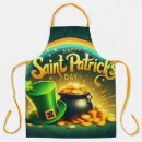 Search for irish rainbow aprons Green