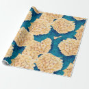 Search for blue hydrangea wrapping paper Pink
