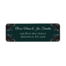 Search for dark gray wedding return address labels Elegant