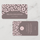 Search for cheetah business cards Pink