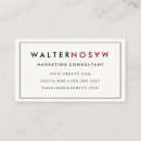 Search for success business cards Consultant