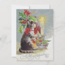 Search for victorian cat christmas cards Kitten