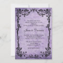 Search for purple black swirl wedding invitations Swirls